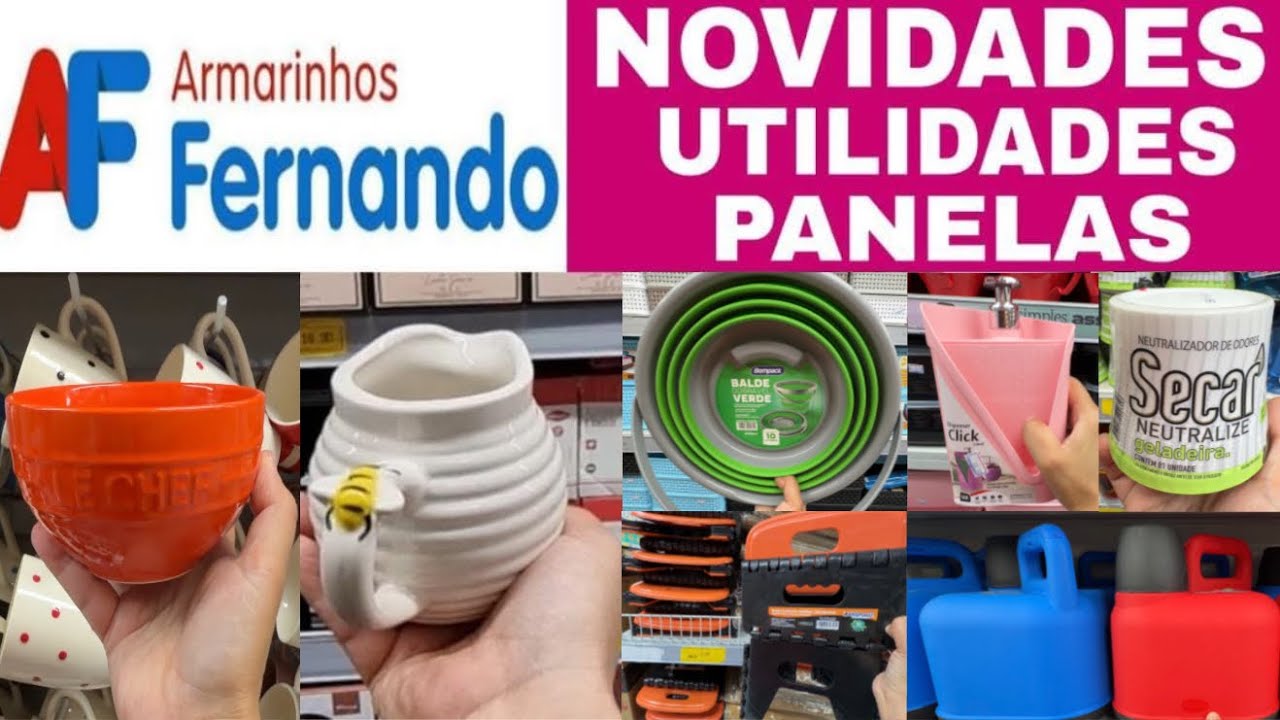 ARMARINHOS FERNANDO - ACHADINHOS pro LAR - PROMOÇÃO utilidades PANELAS novidades TOUR NO ARMARINHOS