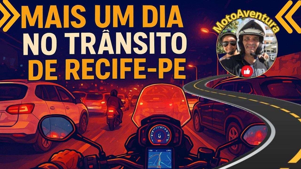 🚨LOUCO NA CONTRAMÃO e trânsito caótico nas ruas de Recife! | MotoAventura