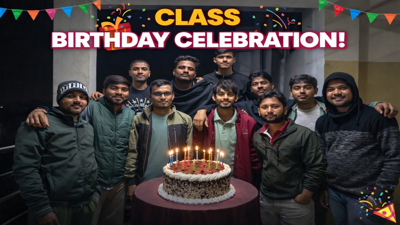 Class CR Birthday Celebration 🎊 In Hostel l Hostel Life Style Vlogs l ganeshvlogs 