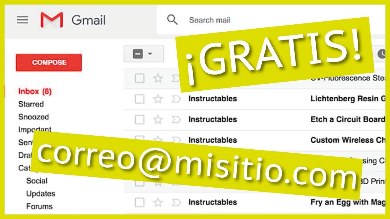 Conoce 📧 cómo CREAR tu propio correo @ electrónico VERIFICADO