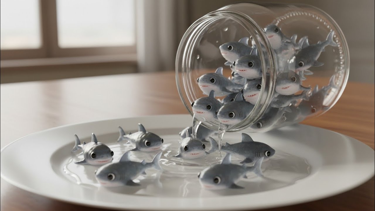 “Pouring Tiny Sea Animals on Plate | Super Satisfying ASMR”
