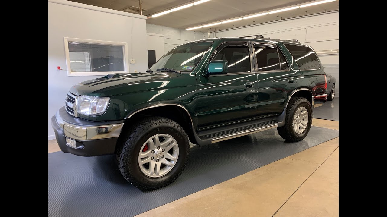 1999 Toyota 4Runner SR5 — walk-around / cold start video… Beautiful Imperial Jade Mica, extra clean!