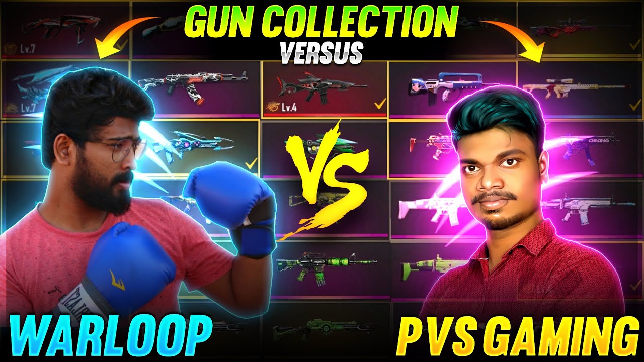 💥 வாங்க வாத்தியாரே !!  WARLOOP🤭 vs PVS GAMING😭 Tamilnadu Richest Gun Collection Versus Video