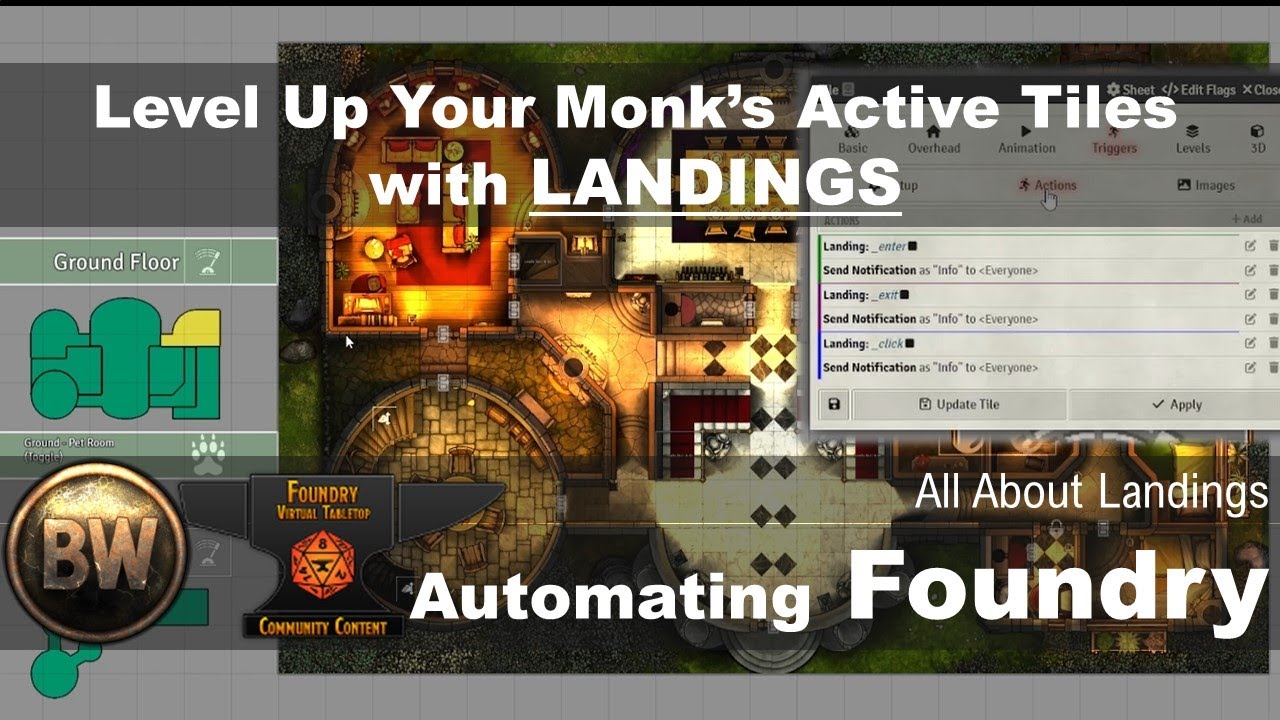 Automating FoundryVTT: How To Power Up Your Monk's Active Tiles with Landings