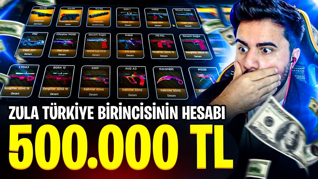 ZULA TÜRKİYE BİRİNCİSİNİN HESABINI İNCELEDİM 500.000 TL 😱!! ZULA
