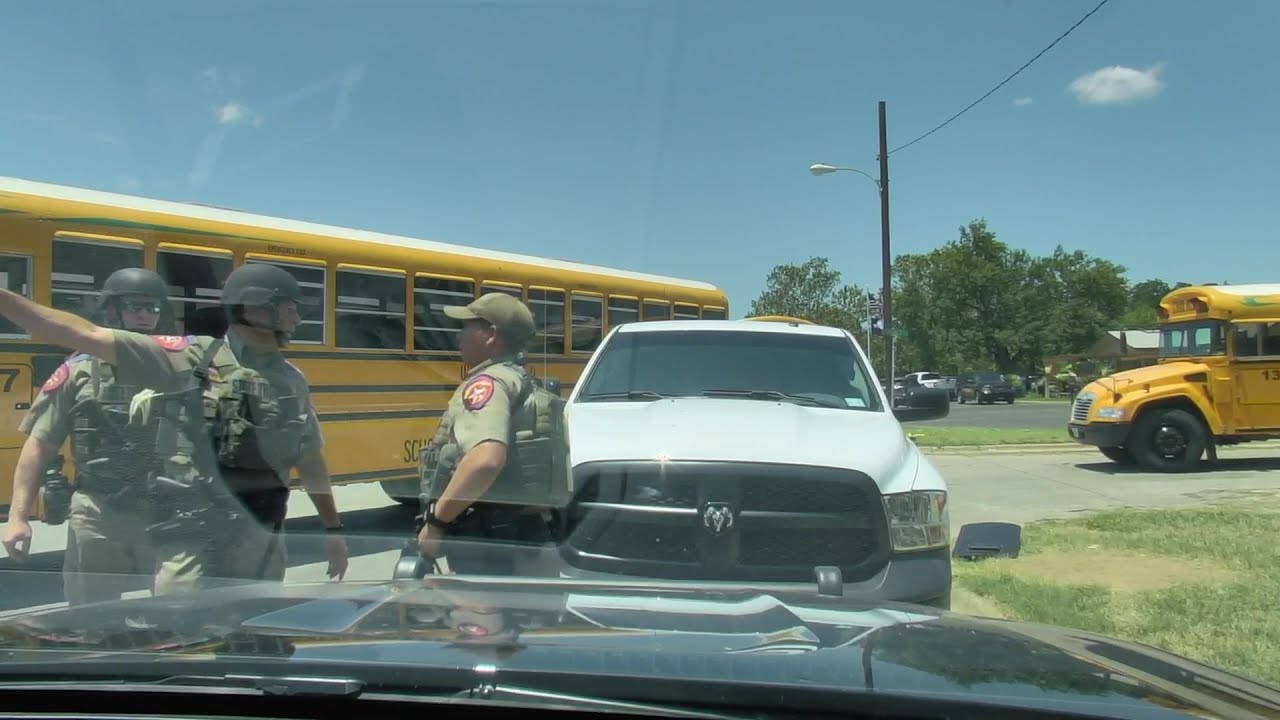 Uvalde School Shooting Dash Cam Footage 076b(R)
