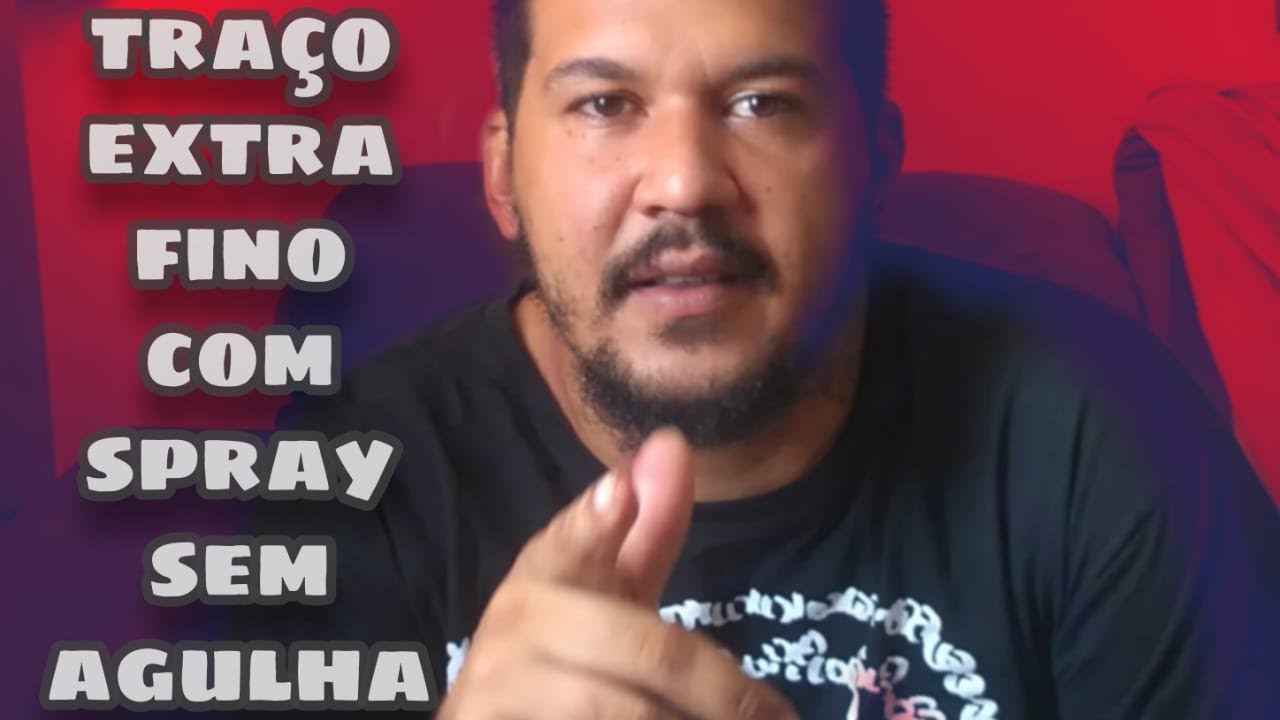 traço extra fino com spray sem agulha
