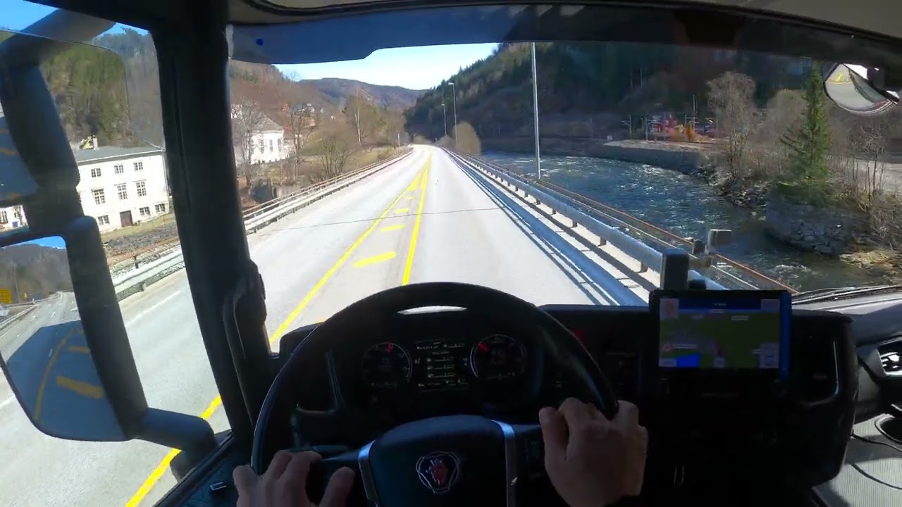 #POV Truck Driving Scania R500 4K - Norway Bolstadøyri