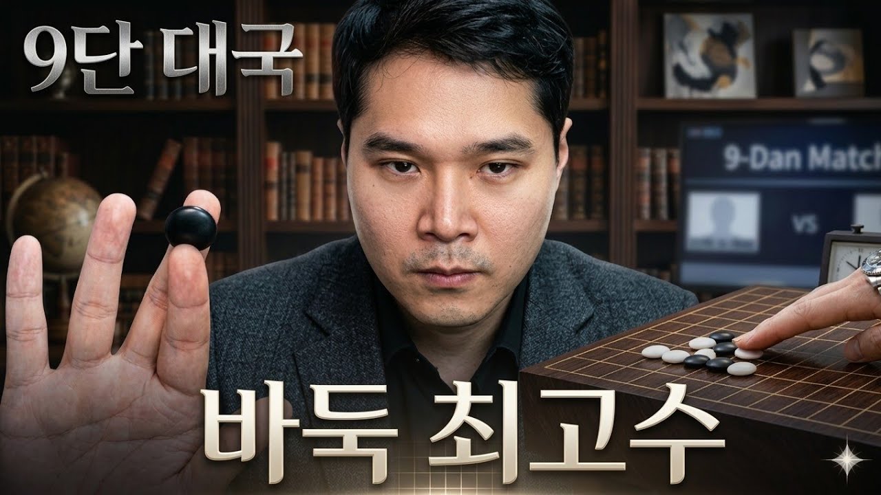유튜브 바둑 최고수 한큐 9단 휘몰아치는 난전