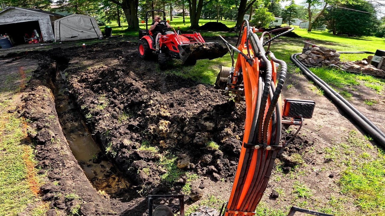 Chinese Mini Excavator Trench Project Part 4