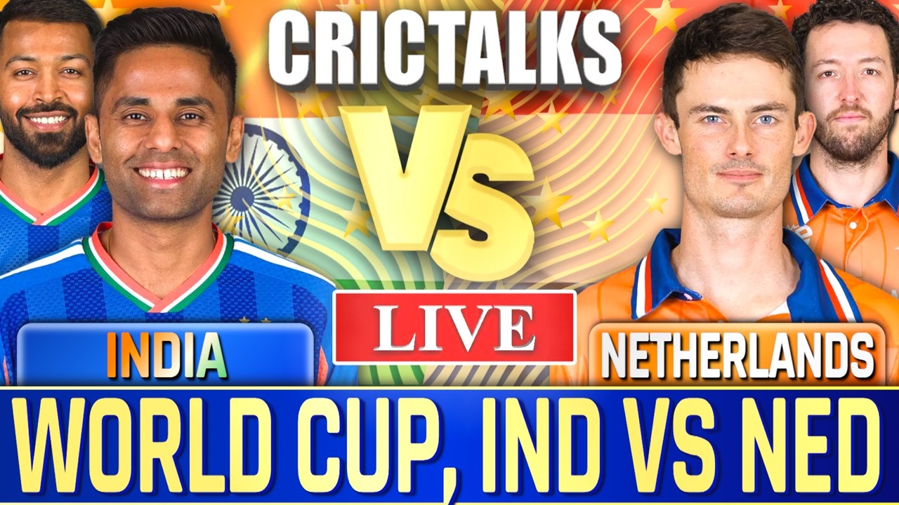 🔴 Live: IND vs NED Live Match Today, T20 World Cup 2026 Scores, Commentary India v Netherlands