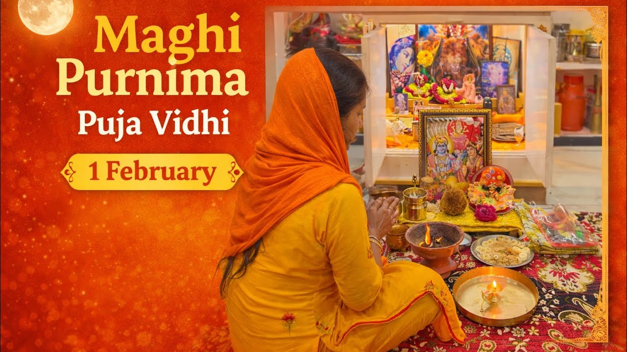 Magh Purnima Puja Vidhi 2026| Purnima Par Puja Kaise Karen | Magh Purnima Vrat Puja