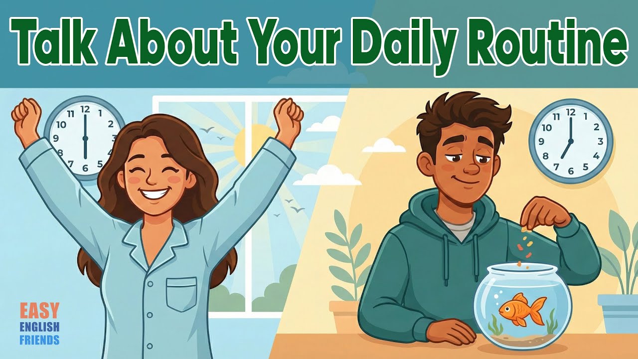 Talk About Your Daily Routine in English | Present Simple Made Easy for Beginners