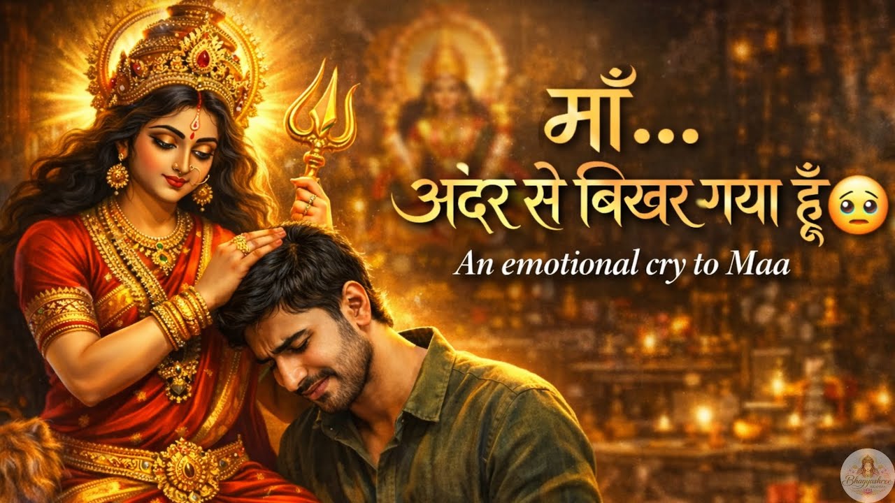 माँ… अंदर से बिखर गया हूँ | An Emotional Cry to Maa | Maa Durga Bhajan