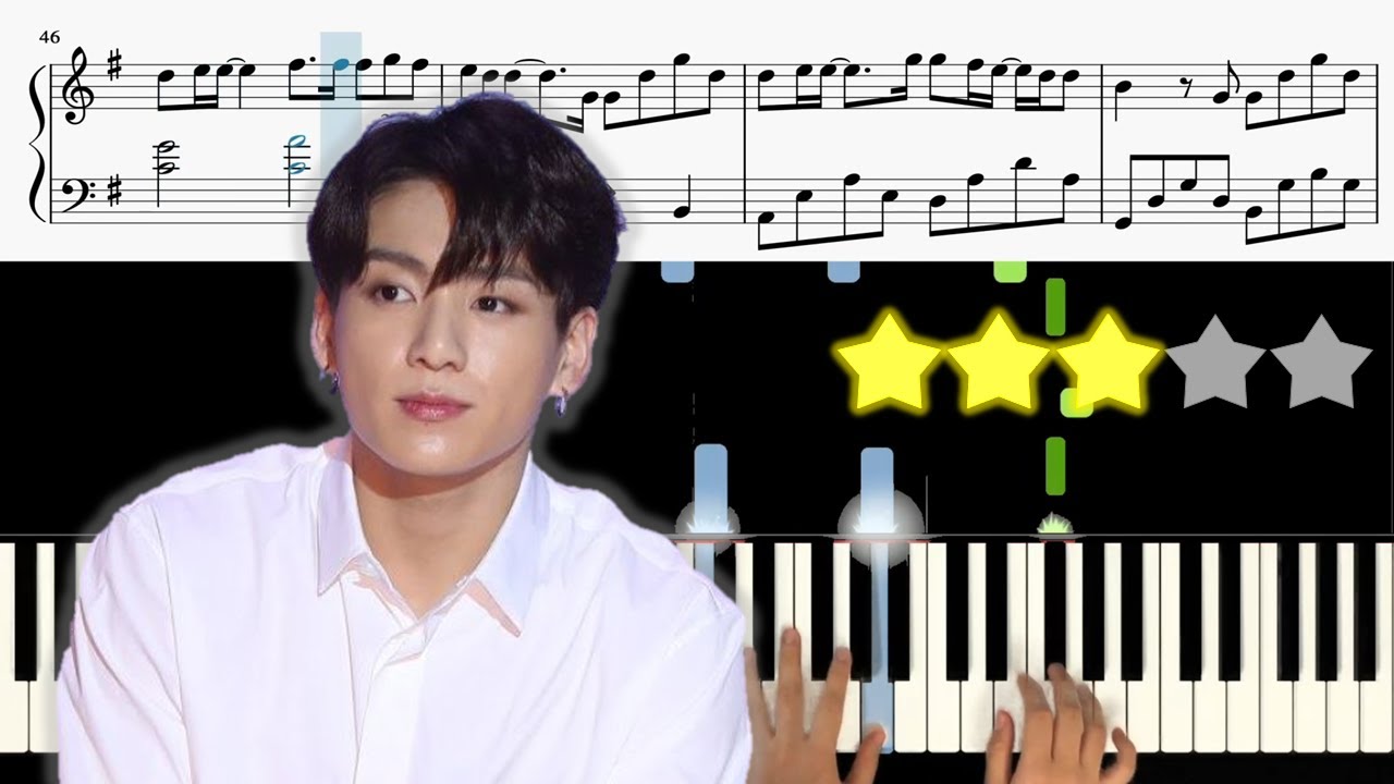 BTS JUNGKOOK (방탄소년단 정국) - Still With You 《Piano Tutorial》 ★★★☆☆
