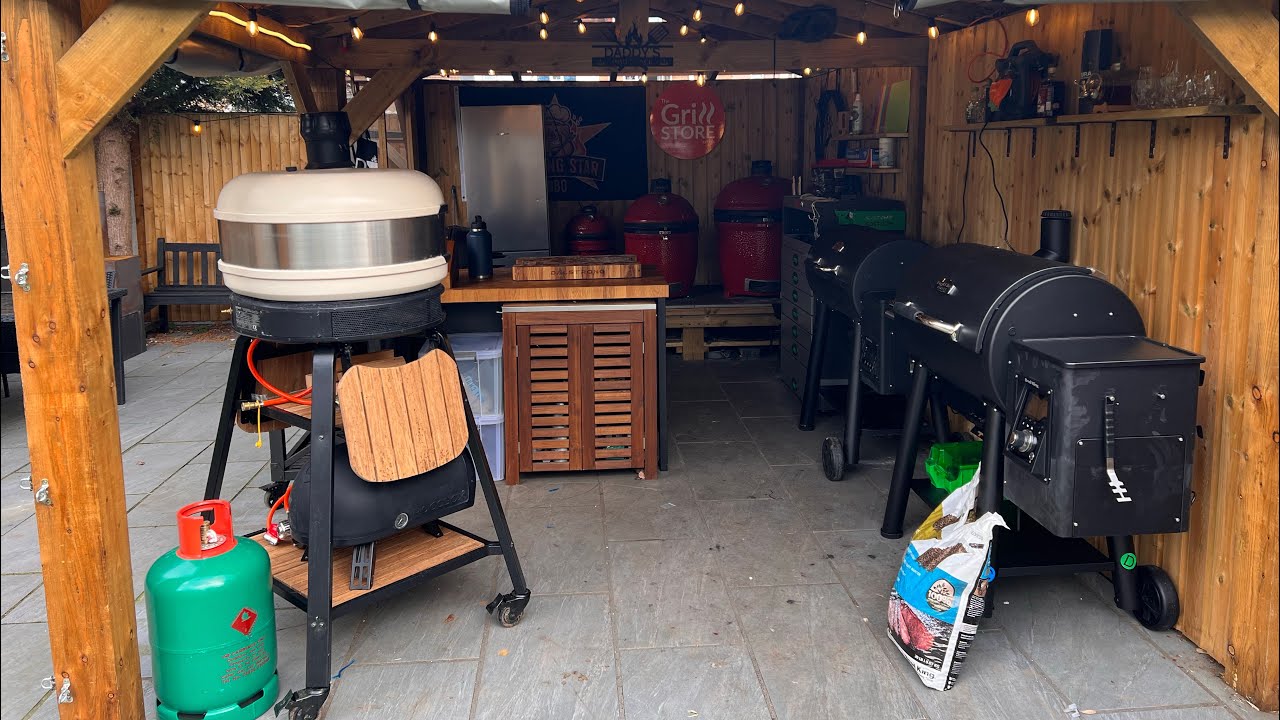 Walk round the bbq shack. My bbq gazebo. Outdoor cooking area