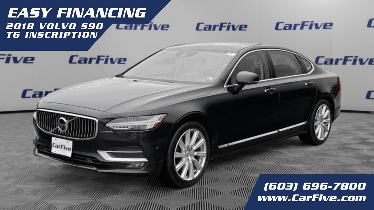 CarFive - Black 2018 Volvo S90 T6 Inscription Sedan - AWD - Gasoline - 5 Passengers.