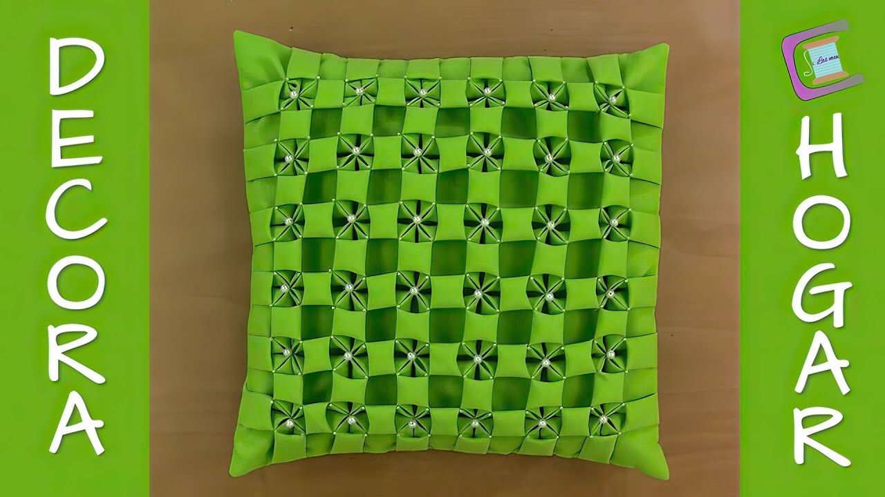 🍀Cojín Drapeado Dalila🍀 SMOCKING CUSHION-CAPITONE-FABRIC MANIPULATION