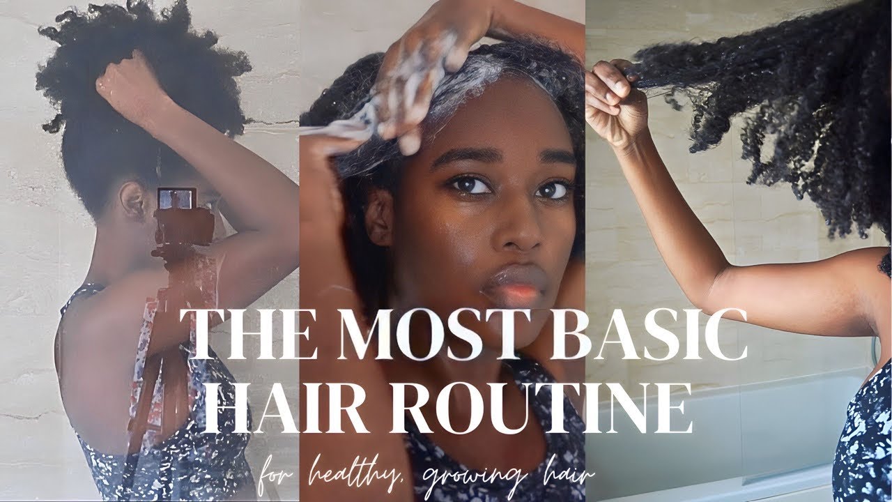 BASIC Natural Hair Wash Day for healthy, kinky hair | the short way