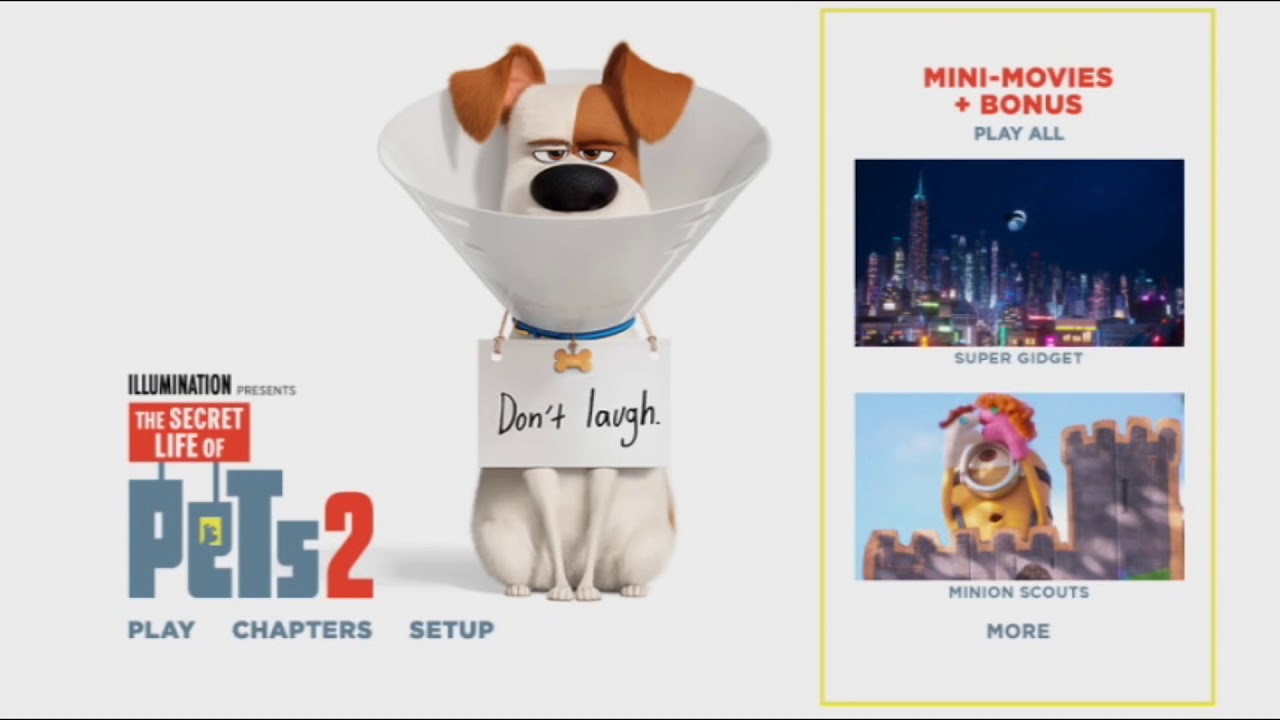 The Secret Life of Pets 2 2019 DVD Menu