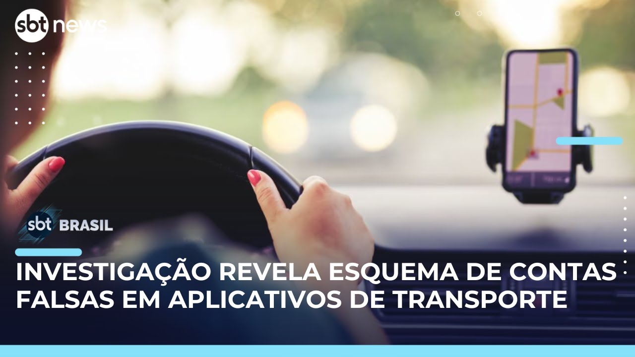 Venda de perfis falsos em apps de transporte facilita atua&ccedil;&atilde;o de motoristas irregulares | #SBTBrasil