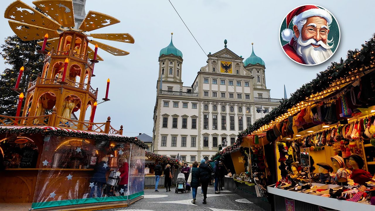 🎄 CHRISTMAS MARKET | Augsburg (Germany) | 4K Walk 🎅