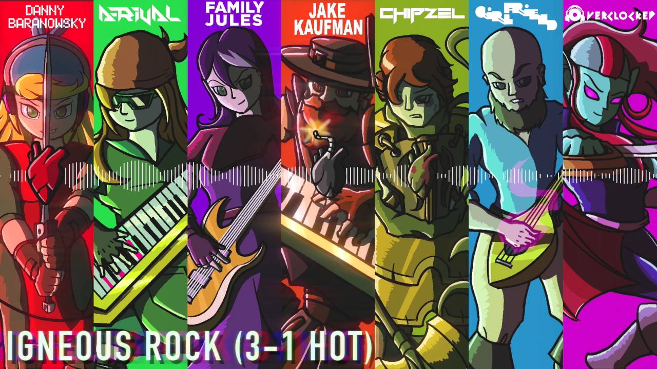 Crypt of the NecroDancer: Igneous Rock (3-1 Hot) All Characters MEGAMIX
