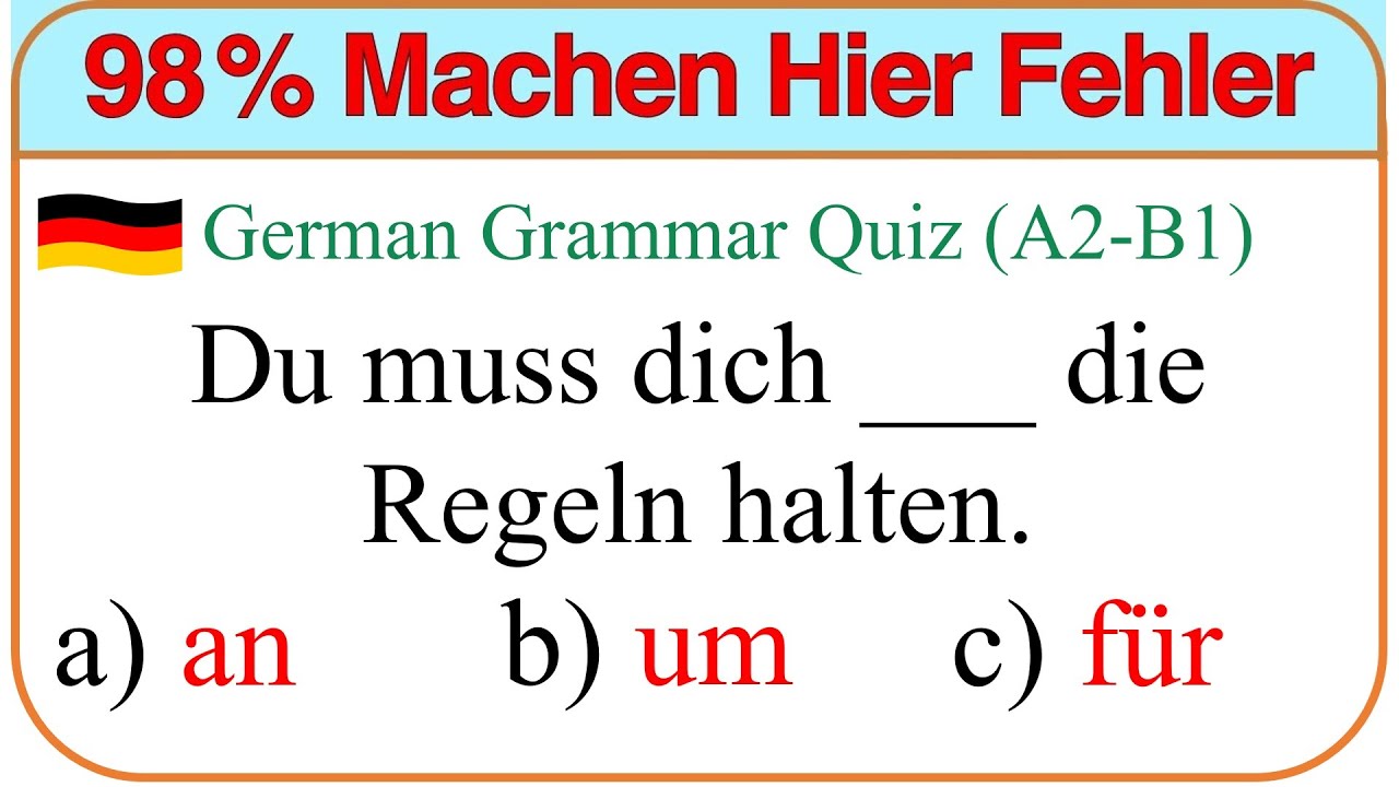 Teste dein Deutsch mit diesen 8 kniffligen Fragen!