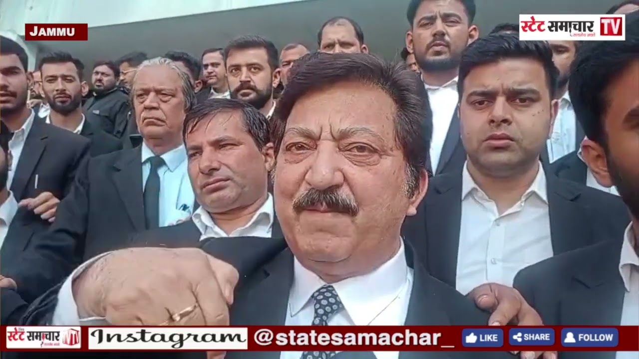 J&K High Court Bar Association, Jammu protest....