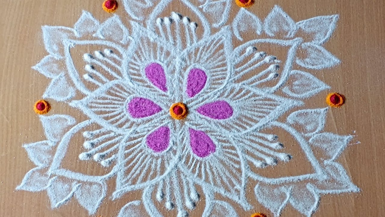5*3 dot easy kolam|beautiful kolam|simple kolam| trending kolam|🥰
