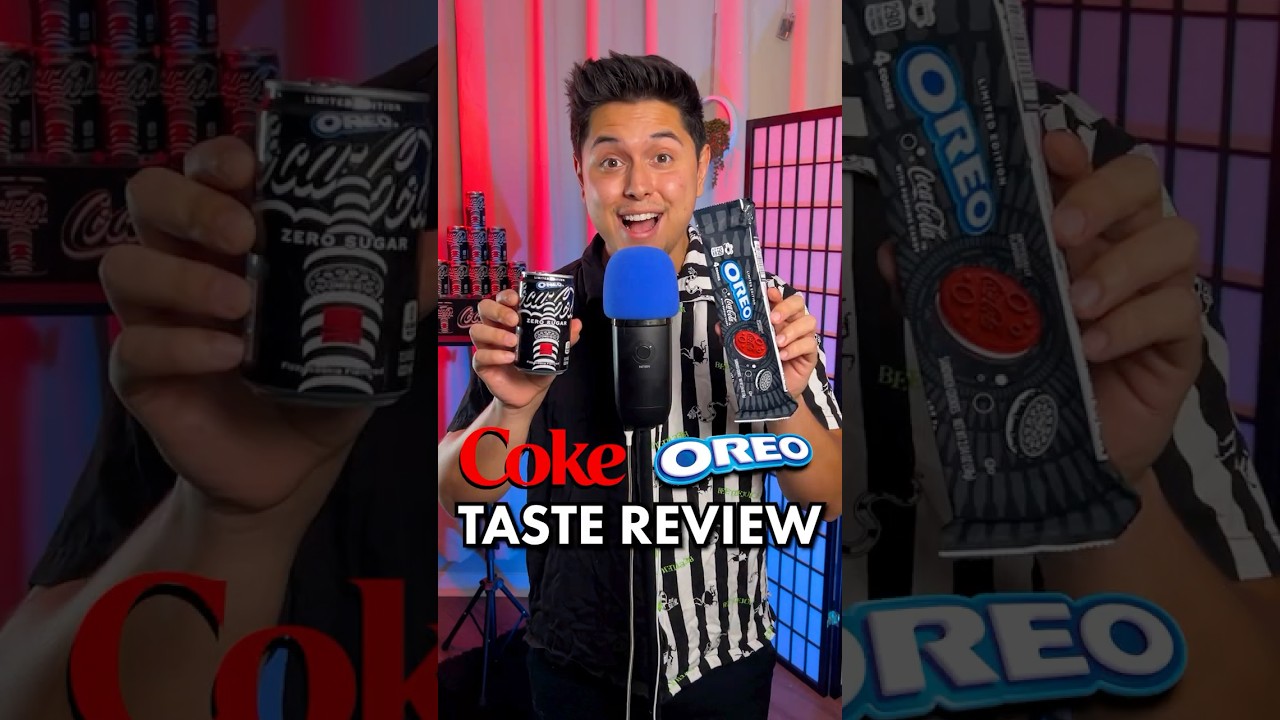 Prueba de sabor de OREO x COCA-COLA 😁 | #ASMR