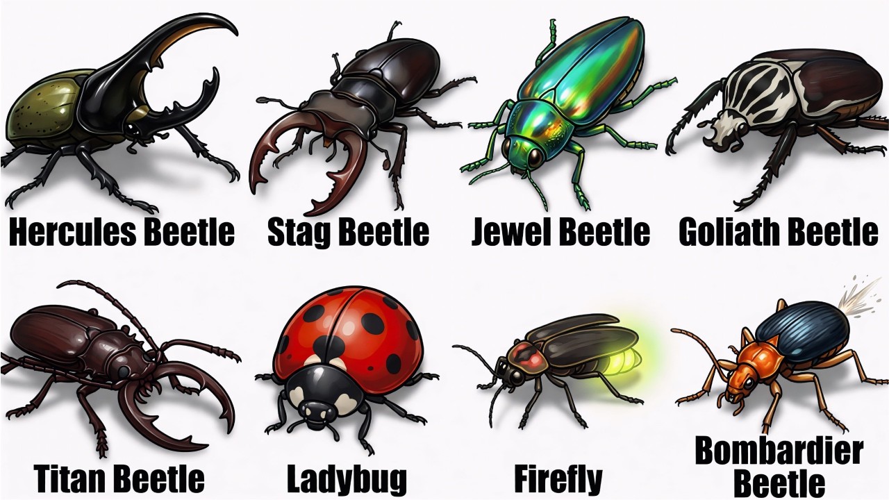 All types of beetles explained in 20 minutes