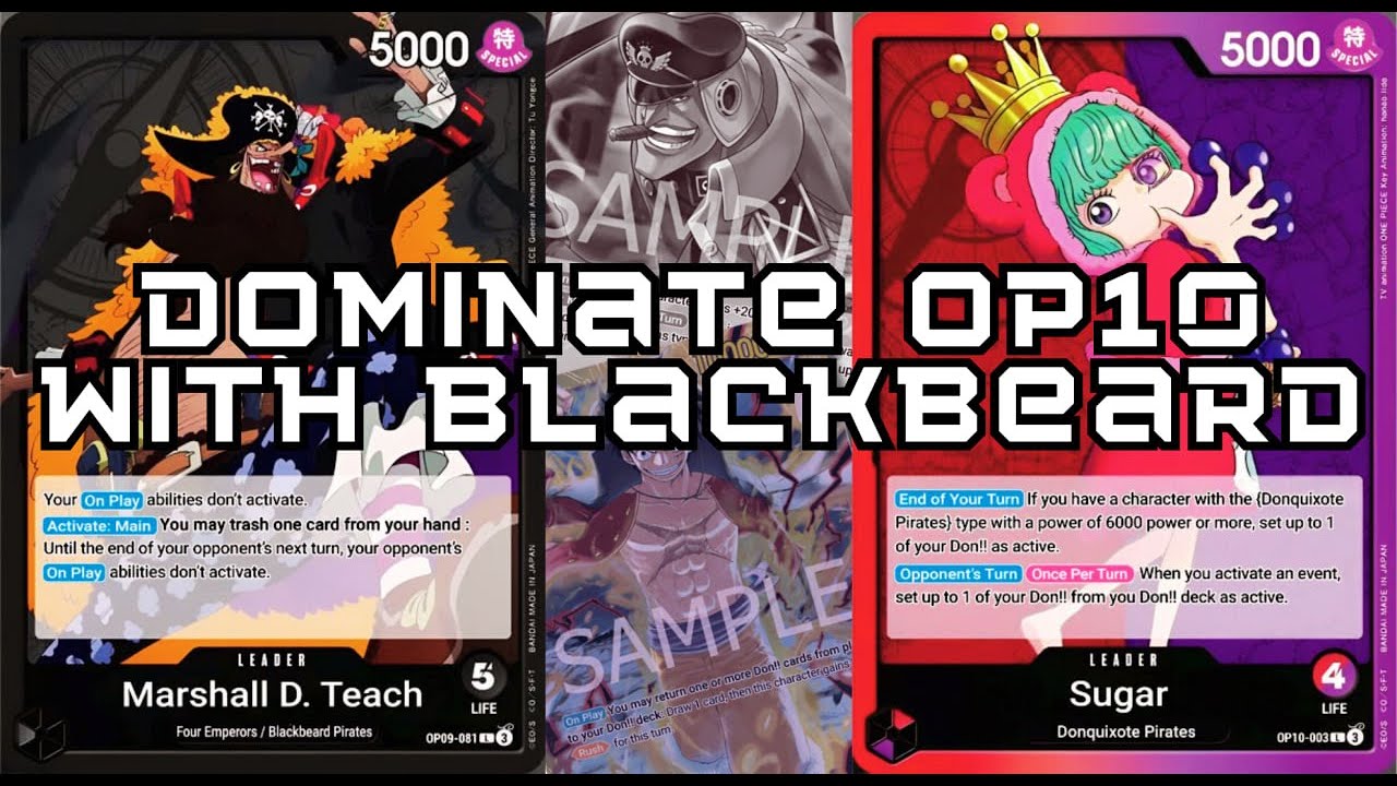 Still viable in OP10? Blackbeard 黒ティーチ vs Red Purple Sugar 赤紫シュガー | OP10 | OPTCG | StreetfoodKingsPH