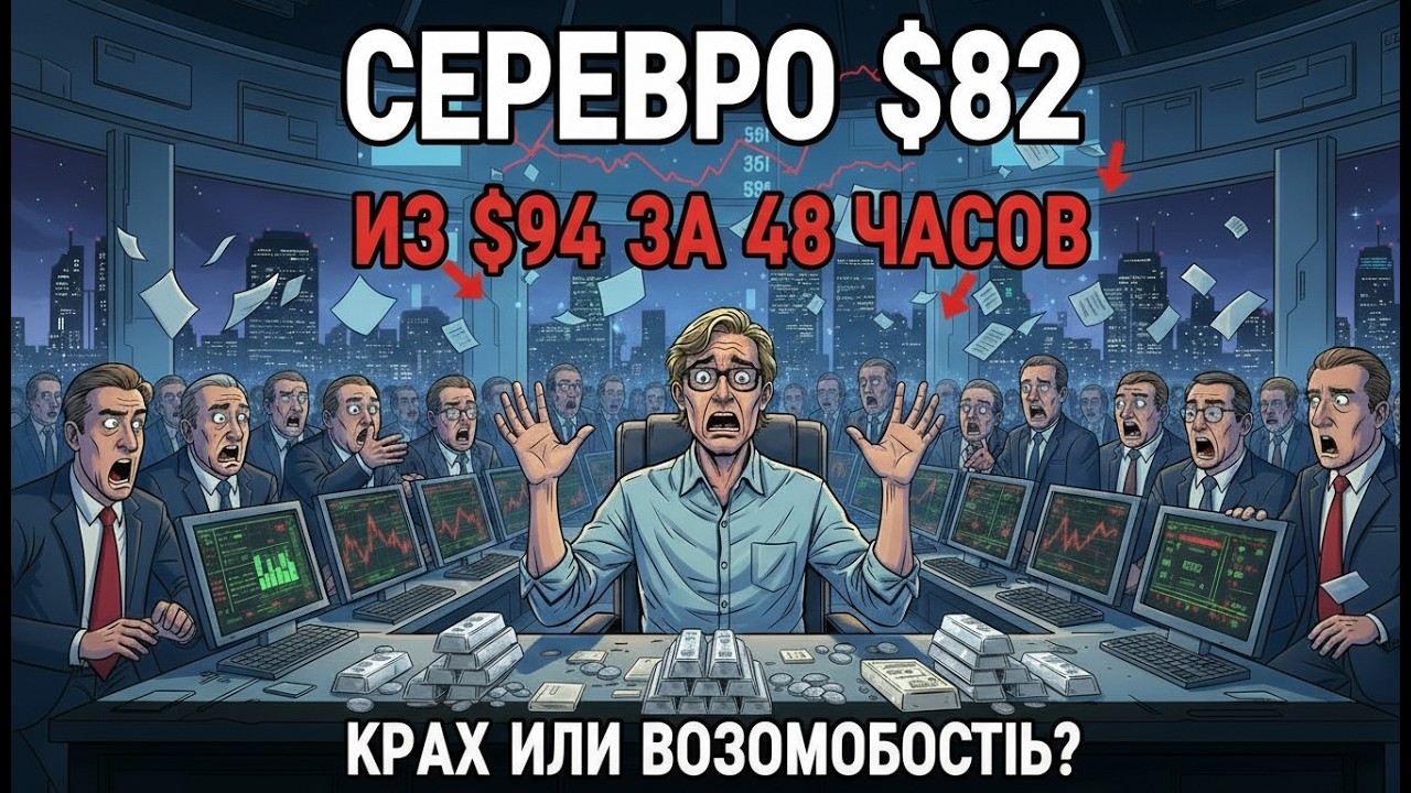 СЕРЕБРО $82 СЕГОДНЯ: С $94 ЗА 48 ЧАСОВ — ЭТО КРАХ ИЛИ САМАЯ БОЛЬШАЯ ВОЗМОЖНОСТЬ МАРТА 2026 НА COMEX?