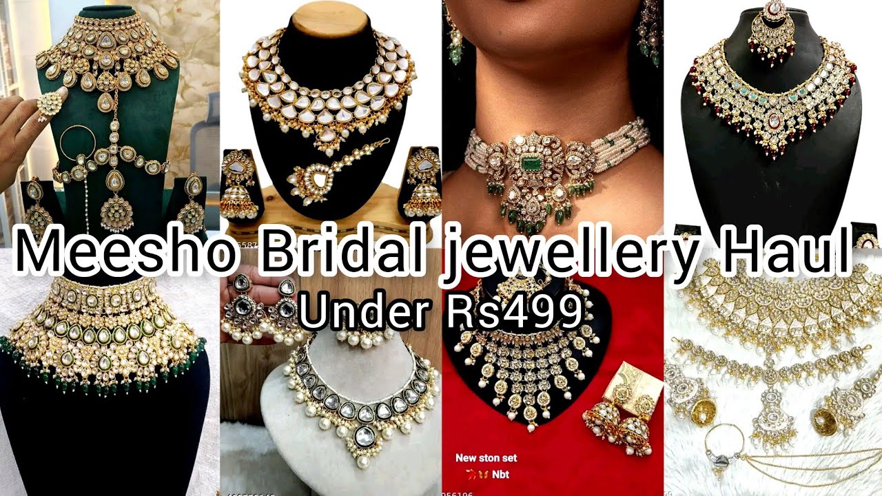 Meesho wedding special jewellery Haul 🤌🎀|| meesho necklace haul