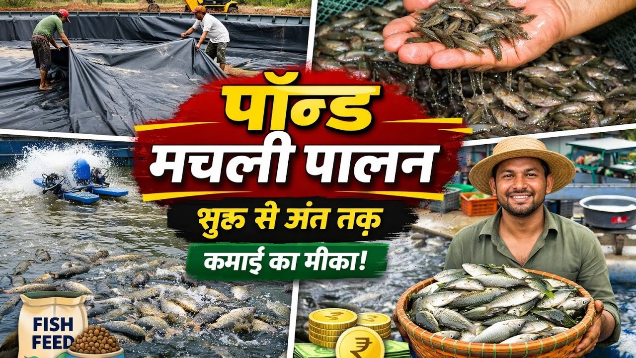 कम खर्चे में मछली पालन शुरू करें | Pond Liner Tank Construction & Harvesting Guide