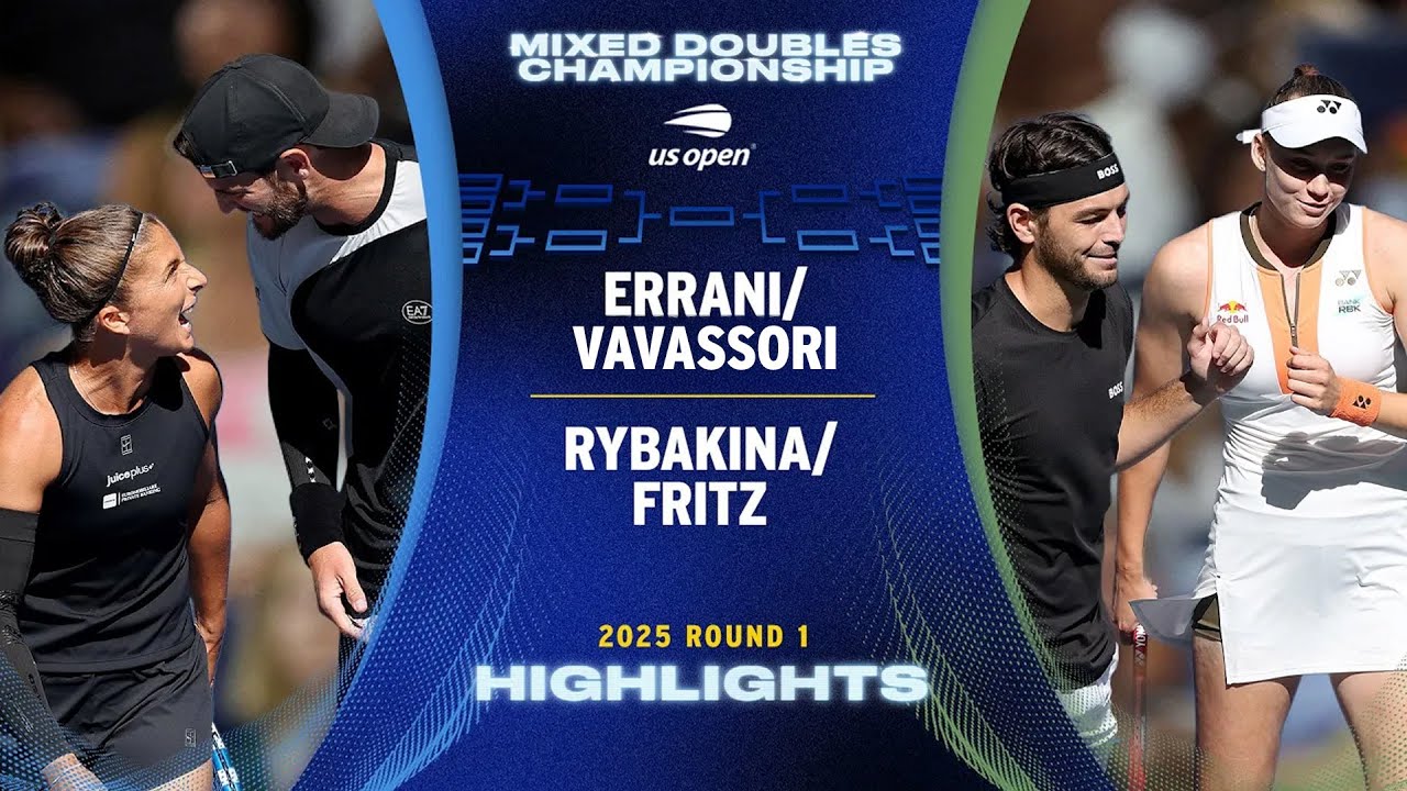 Errani/Vavassori vs. Rybakina/Fritz Highlights | 2025 US Open Round 1