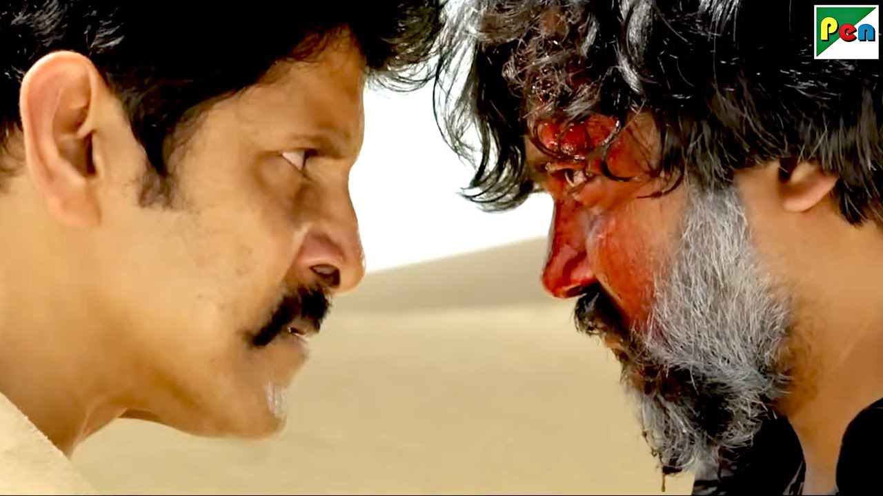 विक्रम ने रावण को धीरे धीरे मरने की हालत में छोड़ा - Vikram - Saamy 2 Climax