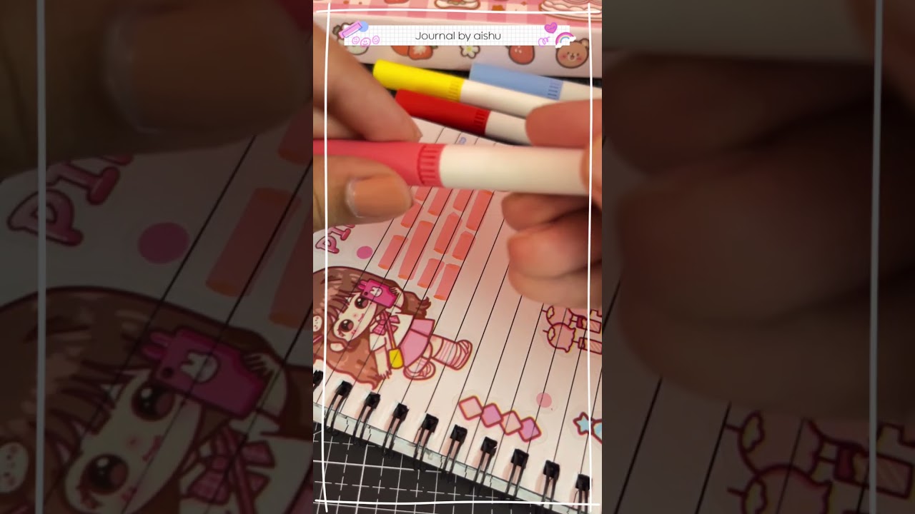 ASMR mini journal 📔 #shorts #asmr #journal #cute #kawaii #relaxing #viral #satisfying #fyp #diy 