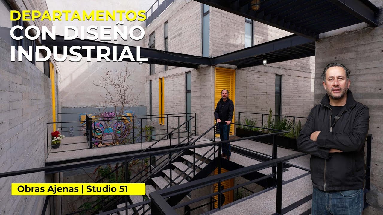 DEPARTAMENTOS de CONCRETO y ACERO con ESTILO INDUSTRIAL | Obras Ajenas | Studio 51 | Parte 2