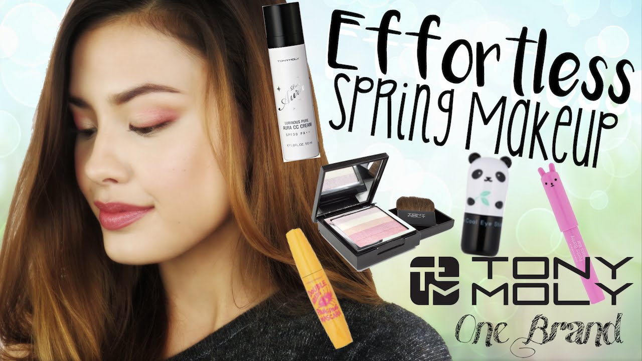 Effortless Spring Makeup | Tony Moly One Brand Korean Makeup Tutorial