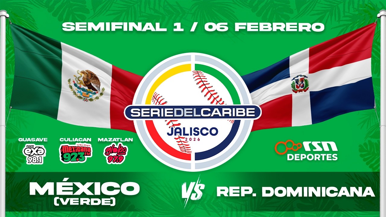 🔴 EN VIVO SEMIFINAL ⚾ México (Verde) vs República Dominicana | Serie del Caribe 2026 | 06 FEB