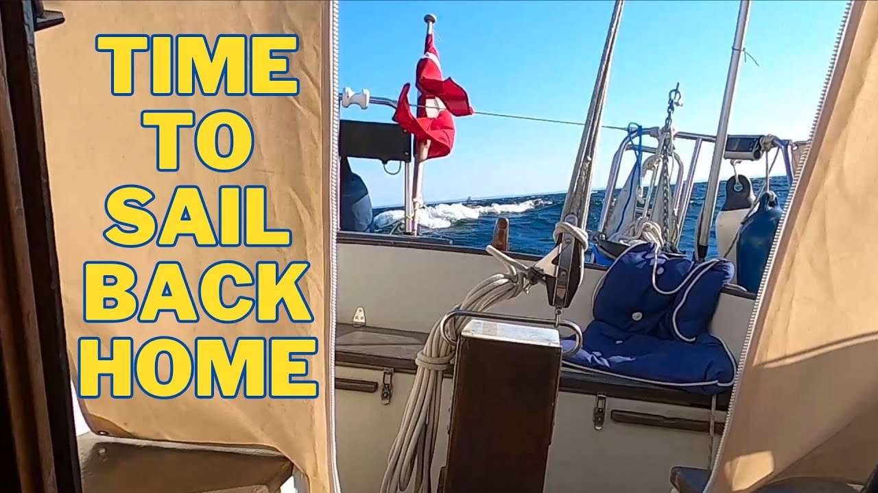 Crossing the Kattegat sea heading back to Denmark in my 28 foot