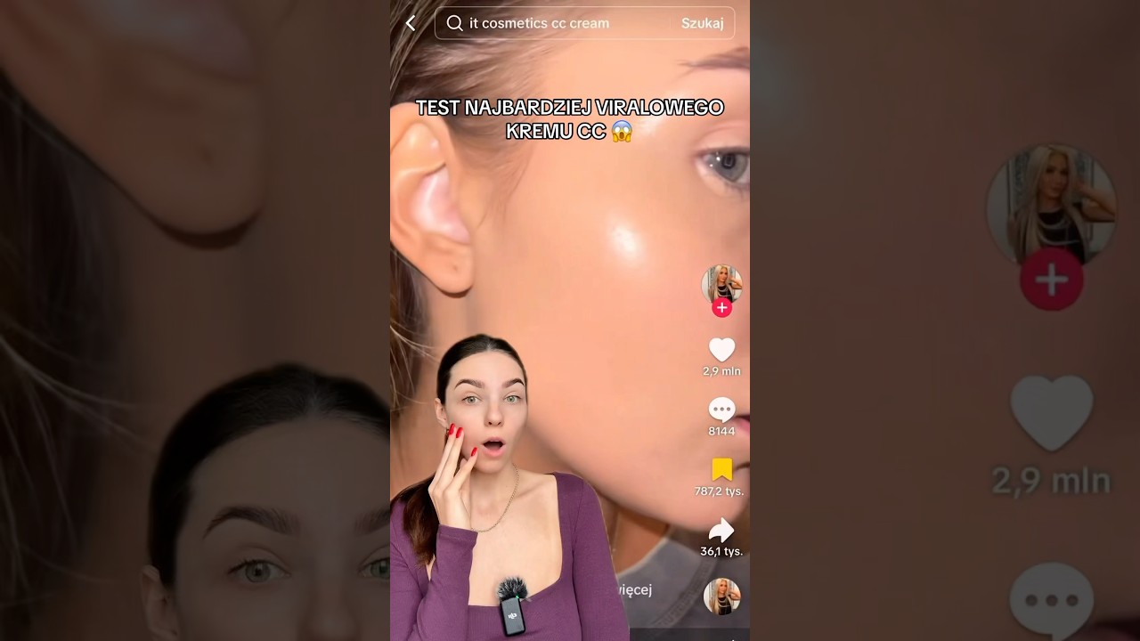 TEST NAJBARDZIEJ VIRALOWEGO KREMU CC 😱 #makijaż #kosmetyki