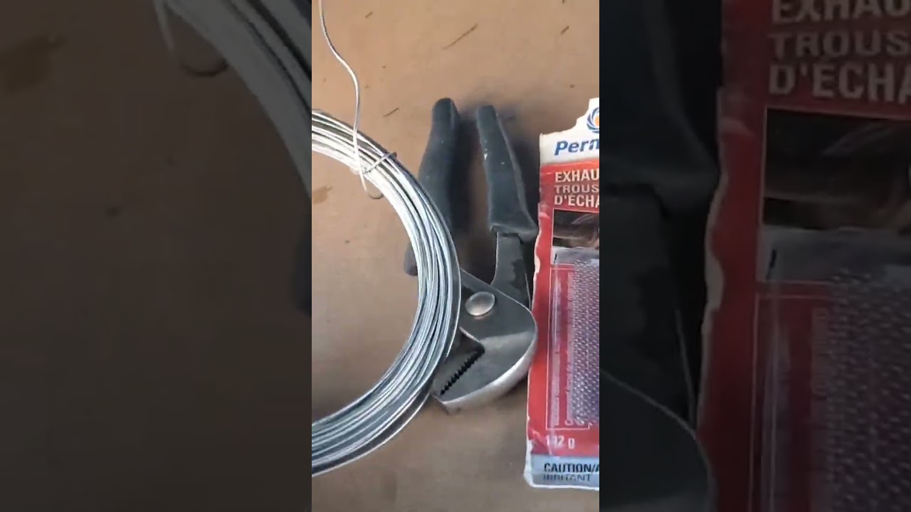 How To Fix Exhaust Flex Pipe Leak,  DIY No Weld #piperepair #exhaustleak #repair #exhaustfix