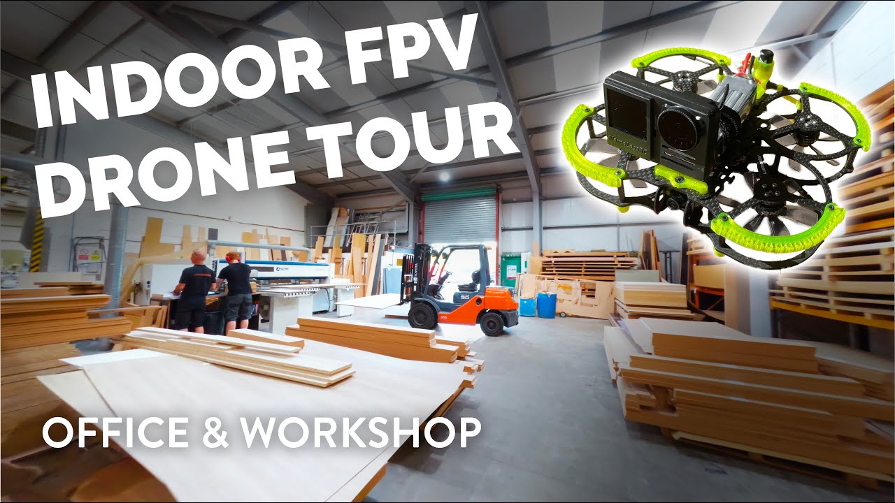 Indoor FPV Drone Tour Through Office & Workshop | J Carey Design