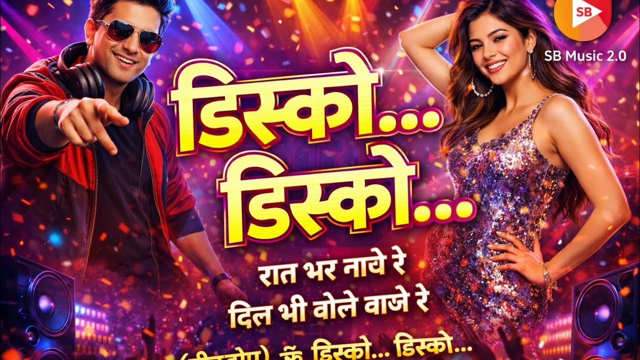 Disco party song || रंगीन लाइटें जल रही हैं || #discodisco #song #night #party 