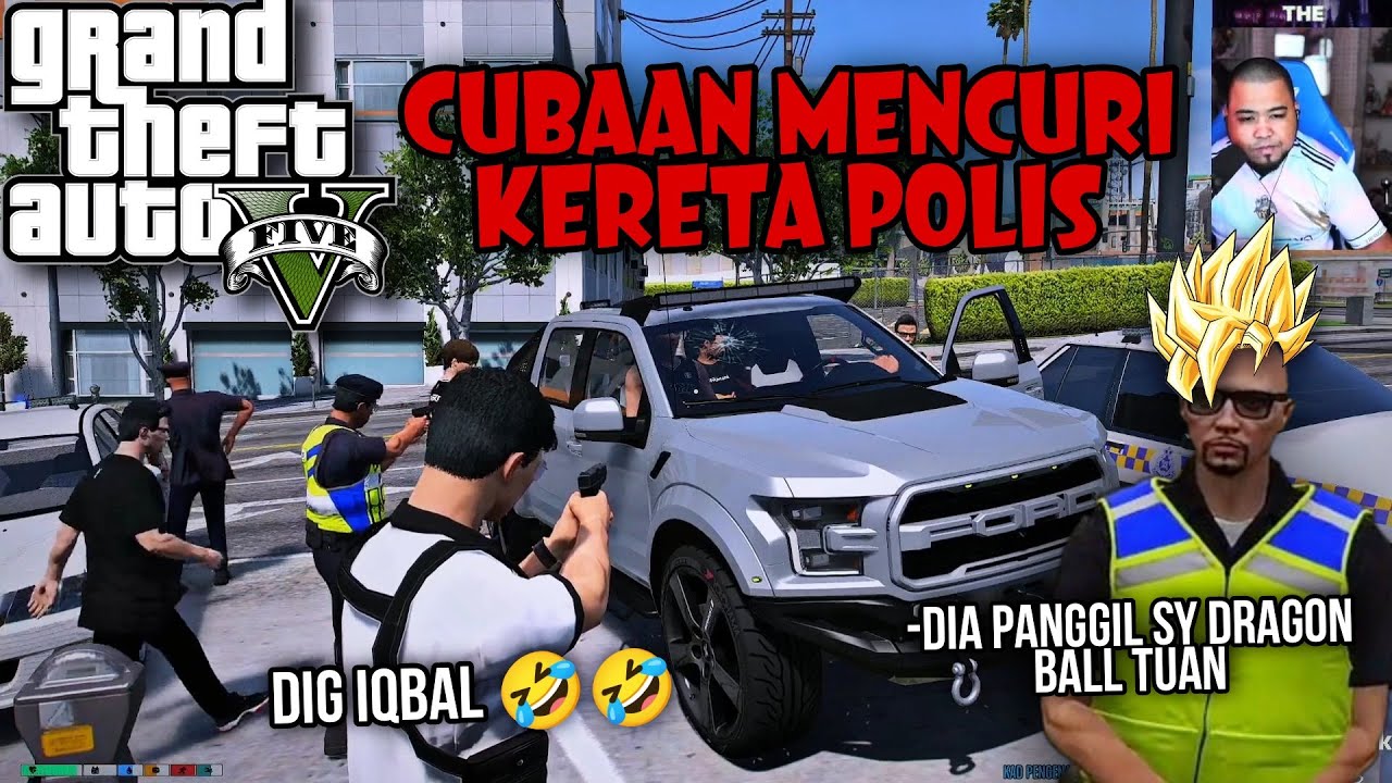 🔴 GTA V | Chiko DIG Iqbal Tangkap Ketua Kumpulan Merbahaya LAWAK