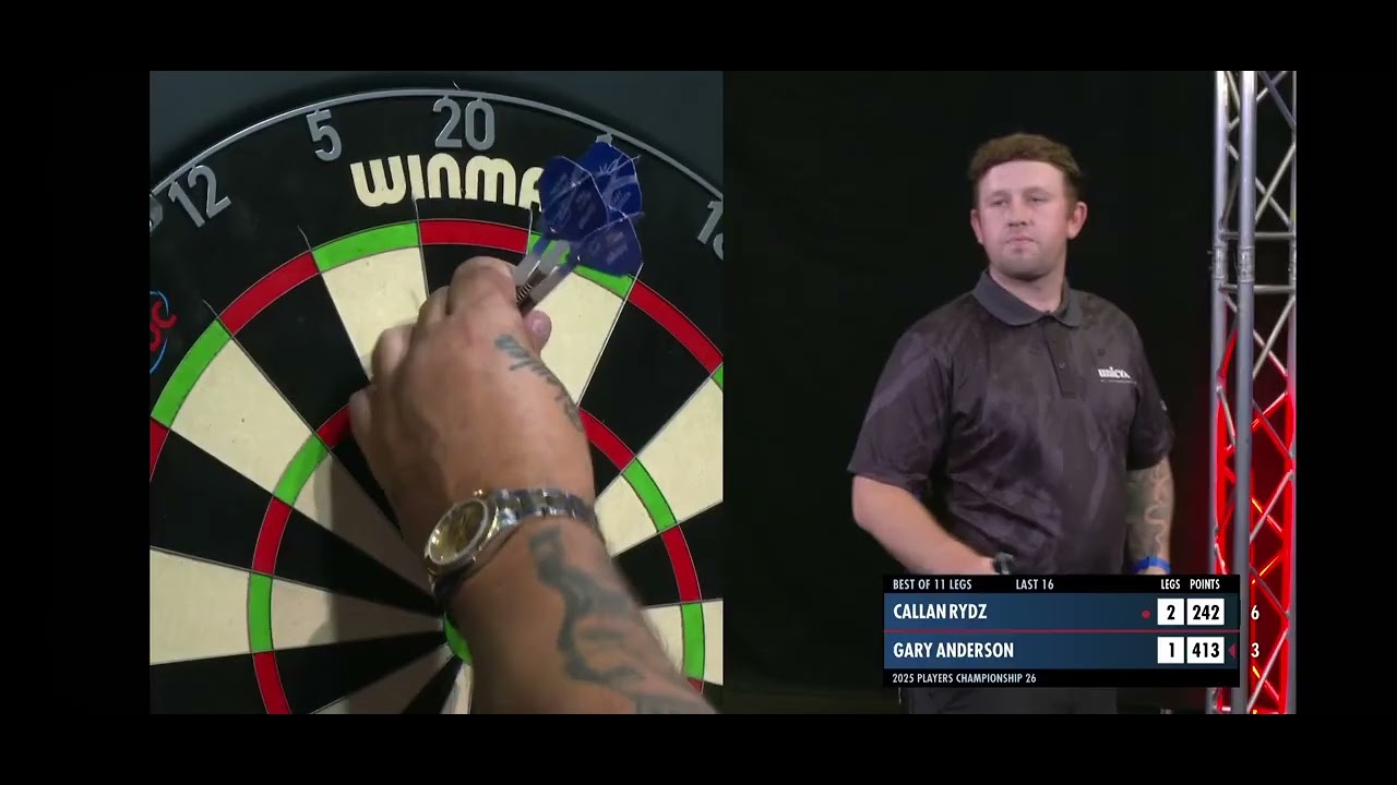 ANGRY ANDERSON | Gary Anderson vs Callan Rydz | Players Championship 26 2025 🎯