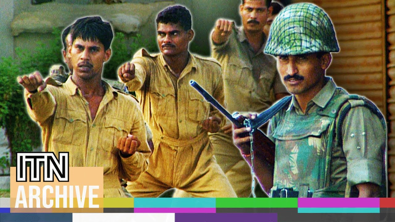 1995 Kashmir Conflict | Footage of Indian Security Forces in Srinagar (1995)